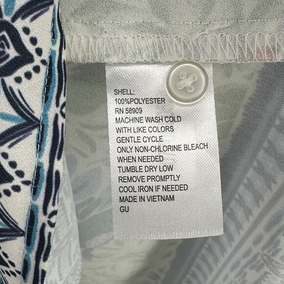 Alex Marie Piper Crepe de Chine Button Front Shirt Sz Small Parrot Bird Print - Picture 8 of 8